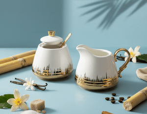 Ceramic Sugar & Milk Pot Set - Zambeel