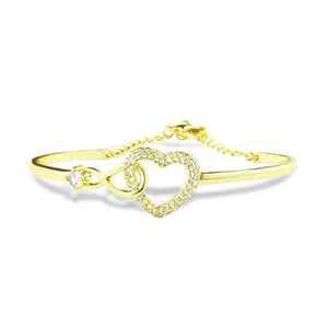Chain Hollowed Heart Shape Bracelet Elegant High - Grade Design Female - Zambeel