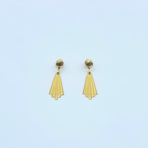 Chandelier Drop Gold Earring | Stainless Steel | 18K Gold Plated - Zambeel