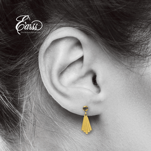 Chandelier Drop Gold Earring | Stainless Steel | 18K Gold Plated - Zambeel