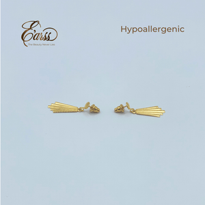 Chandelier Drop Gold Earring | Stainless Steel | 18K Gold Plated - Zambeel