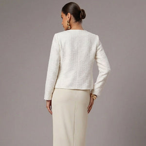 Chanel - style Coat 2025 FallWinter French Long - Sleeve Jacket For Women - Zambeel