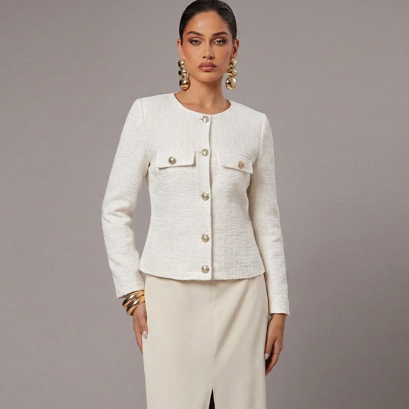 Chanel - style Coat 2025 FallWinter French Long - Sleeve Jacket For Women - Zambeel