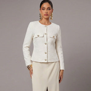 Chanel - style Coat 2025 FallWinter French Long - Sleeve Jacket For Women - Zambeel