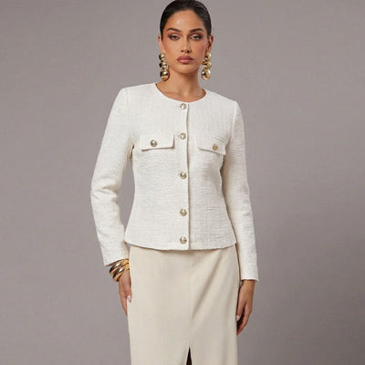 Chanel - style Coat 2025 FallWinter French Long - Sleeve Jacket For Women - Zambeel