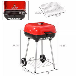 Charcoal with Wheels and Shelf - Zambeel