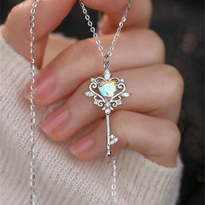 Charming Zircon Key Necklace For Women Ethereal Fairy - Like And Lightly Luxurious - Zambeel