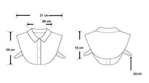 Chiffon Rhinestone Fake Collar Shirt Women's Shawl - Zambeel
