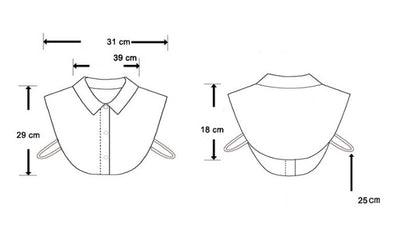 Chiffon Rhinestone Fake Collar Shirt Women's Shawl - Zambeel