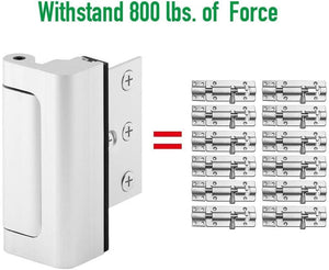 Child Safety Door Reinforced Lock With 3 Inches Stop Aluminum Alloy Hinge Upgrade Night Lock - Zambeel