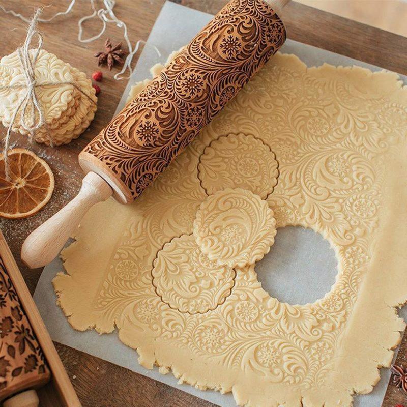 Christmas Gift Printing Rolling Pin - Zambeel