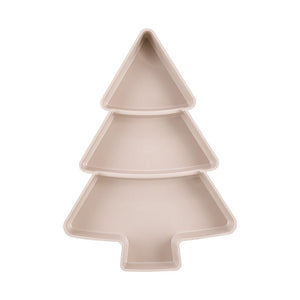 Christmas Tree Shaped Fruit Platter Creative Plates Storage Box Dried Fruit Snack Plates Divided Candy Dessert Plate Container - Zambeel