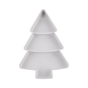 Christmas Tree Shaped Fruit Platter Creative Plates Storage Box Dried Fruit Snack Plates Divided Candy Dessert Plate Container - Zambeel