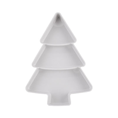 Christmas Tree Shaped Fruit Platter Creative Plates Storage Box Dried Fruit Snack Plates Divided Candy Dessert Plate Container - Zambeel
