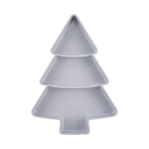 Christmas Tree Shaped Fruit Platter Creative Plates Storage Box Dried Fruit Snack Plates Divided Candy Dessert Plate Container - Zambeel