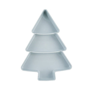 Christmas Tree Shaped Fruit Platter Creative Plates Storage Box Dried Fruit Snack Plates Divided Candy Dessert Plate Container - Zambeel
