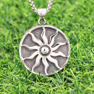 Classic Fashion Sun Totem Titanium Steel Pendant - Zambeel