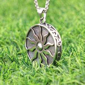 Classic Fashion Sun Totem Titanium Steel Pendant - Zambeel