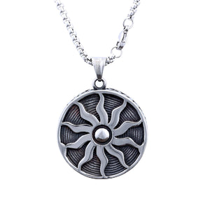 Classic Fashion Sun Totem Titanium Steel Pendant - Zambeel