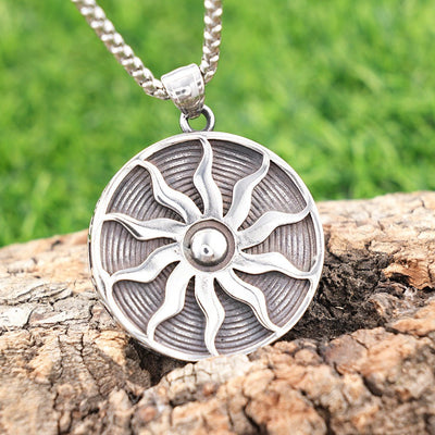 Classic Fashion Sun Totem Titanium Steel Pendant - Zambeel