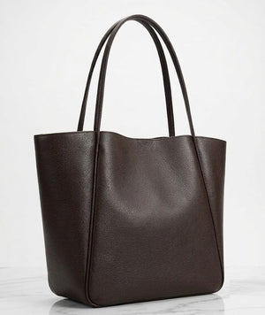 Classic Leather Tote Bag for Women - Zambeel