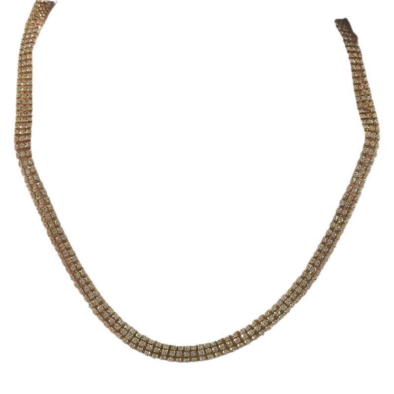 Clavicle Chain Wedding Dress Studio Popular Ornament Three - layer Zircon Necklace - Zambeel