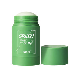 Cleansing Green Tea Mask Clay Stick Oil Control Anti - Acne Whitening Seaweed Mask Skin Care - Zambeel