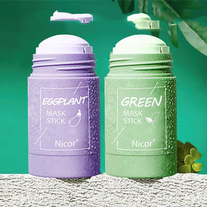 Cleansing Green Tea Mask Clay Stick Oil Control Anti - Acne Whitening Seaweed Mask Skin Care - Zambeel