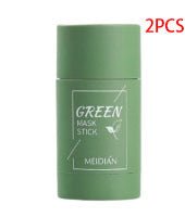 Cleansing Green Tea Mask Clay Stick Oil Control Anti - Acne Whitening Seaweed Mask Skin Care - Zambeel