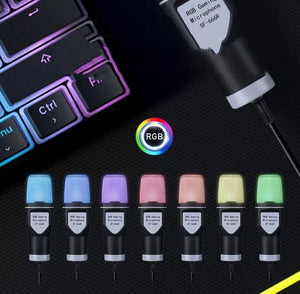 Clear Full RGB Capacitor Esports Gaming Desktop Microphone Computer Microphone - Zambeel
