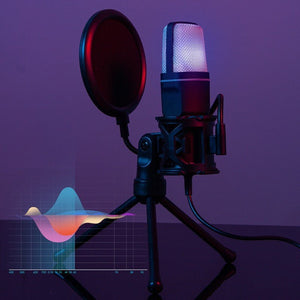 Clear Full RGB Capacitor Esports Gaming Desktop Microphone Computer Microphone - Zambeel