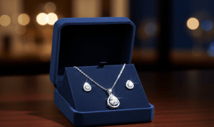 Clear Teardrop Cubic Zirconia Set - Zambeel