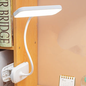 Clip - on LED Table Lamp Rechargeable Plug - in Reading Bedside Lamp In Student Dormitory - Zambeel