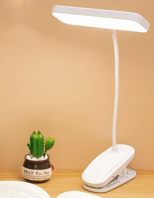 Clip - on LED Table Lamp Rechargeable Plug - in Reading Bedside Lamp In Student Dormitory - Zambeel