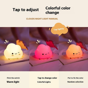 Cloud Silicone Pat Lamp Bedside Ambience Light - Zambeel