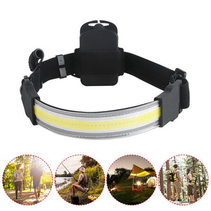 Cob LED Headlamp Built - in Battery Rechargeable Head Waterproof Lamp - Zambeel