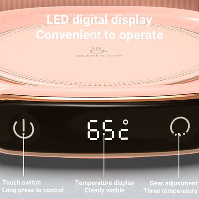 Coffee Mug Warmer Warm Coaster Smart Heating Cup Thermal Insulation Constant Temperature Coaster Heating Pad Desktop - Zambeel