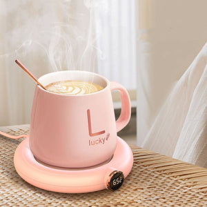 Coffee Mug Warmer Warm Coaster Smart Heating Cup Thermal Insulation Constant Temperature Coaster Heating Pad Desktop - Zambeel