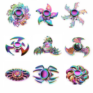Colorful Alloy Fidget Spinner Electroplating Toy - Zambeel
