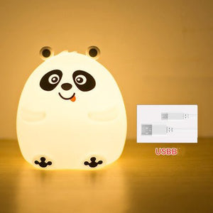 Colorful Bear Silicone Night Light Bedroom Bedside - Zambeel