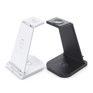 Compatible With Apple , 3 - in - 1 Splicing Wireless Charger Supports QI Charging - Zambeel