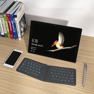 Compatible with Apple, Aerospace Folding Bluetooth Keyboard Ipad Tablet Phone Universal Office Keyboard - Zambeel