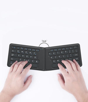 Compatible with Apple, Aerospace Folding Bluetooth Keyboard Ipad Tablet Phone Universal Office Keyboard - Zambeel