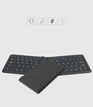 Compatible with Apple, Aerospace Folding Bluetooth Keyboard Ipad Tablet Phone Universal Office Keyboard - Zambeel