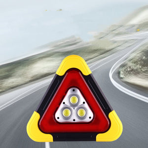 Compatible with Apple, Car Tripod Warning Sign Car Triangle Sign Auto Luminous Car Tripod Parking Reflective Solar Light - Zambeel