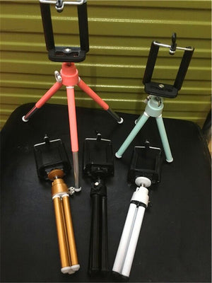 Compatible with Apple, Colorful digital camera Tripod stand Mini mobile phone stand Desktop photography Live selfie network red stand - Zambeel