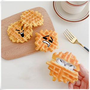 Compatible with Apple , Creative Waffle Headphone Case Protective Case - Zambeel