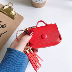 Compatible with Apple, Leather tassel Airpods Pro case - Zambeel