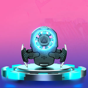 Compatible with Apple, Multi - function Mobile Phone USB Game Cooler System Cooling Fan Gamepad Holder Stand Radiator for IPhone Huawei Samsung Phone - Zambeel