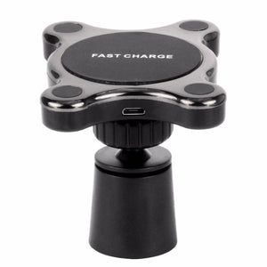 Compatible With Apple, QI Magnetic Car Mount Wireless Charger - Zambeel